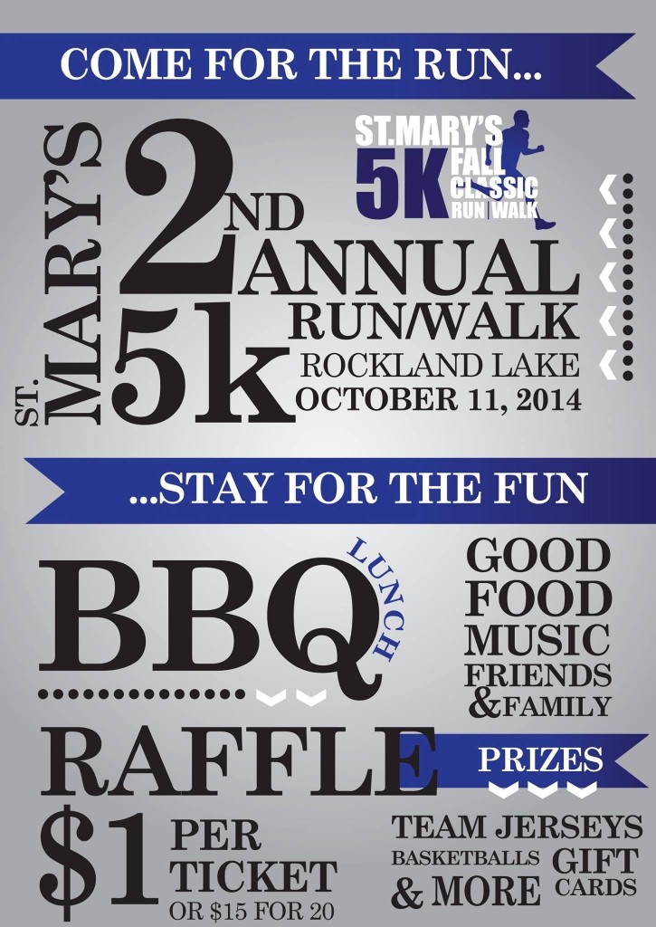 St. Mary's 5K Fall Classic Run/Walk - 2014