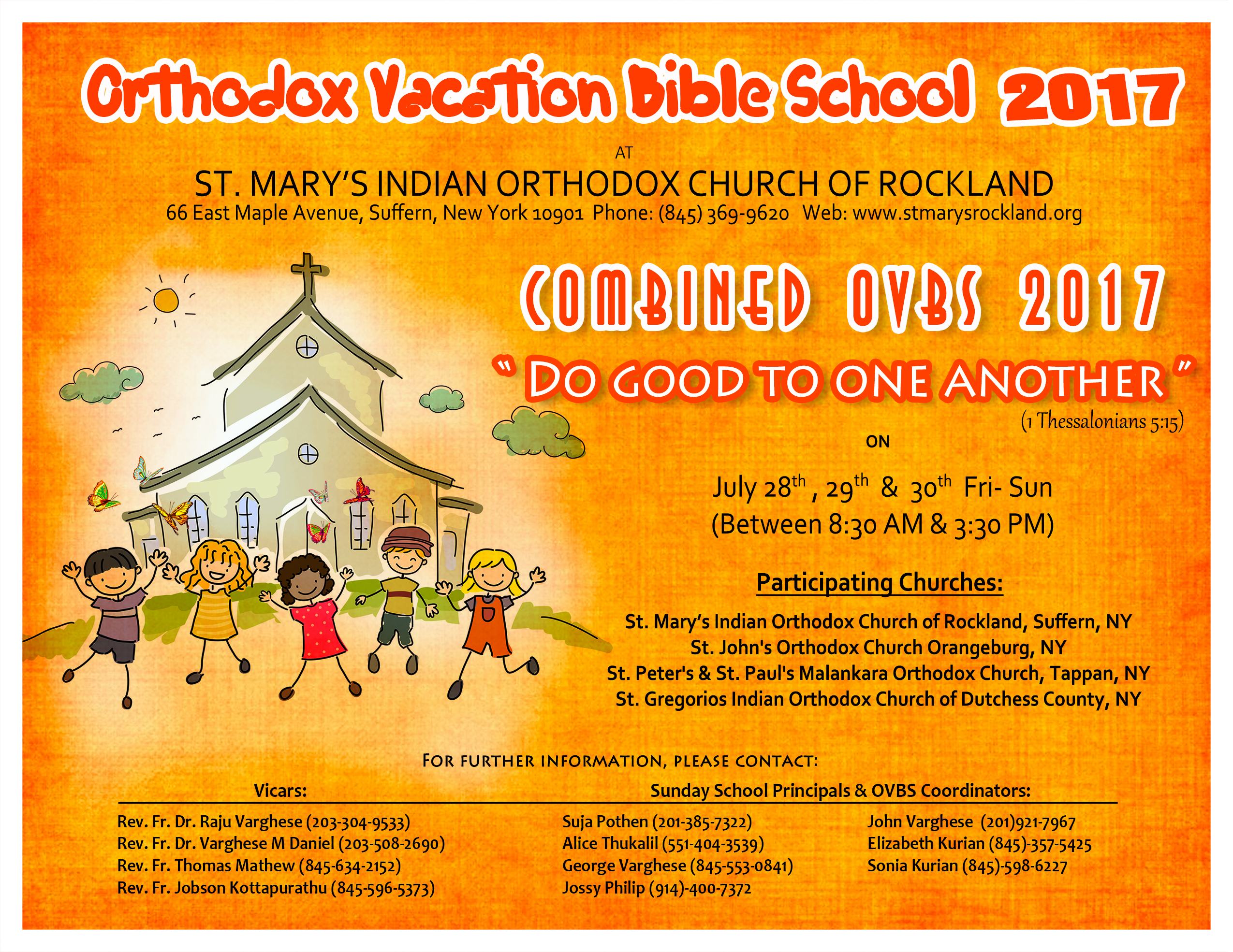 Sunday School Announcements « St. Mary's Indian Orthodox